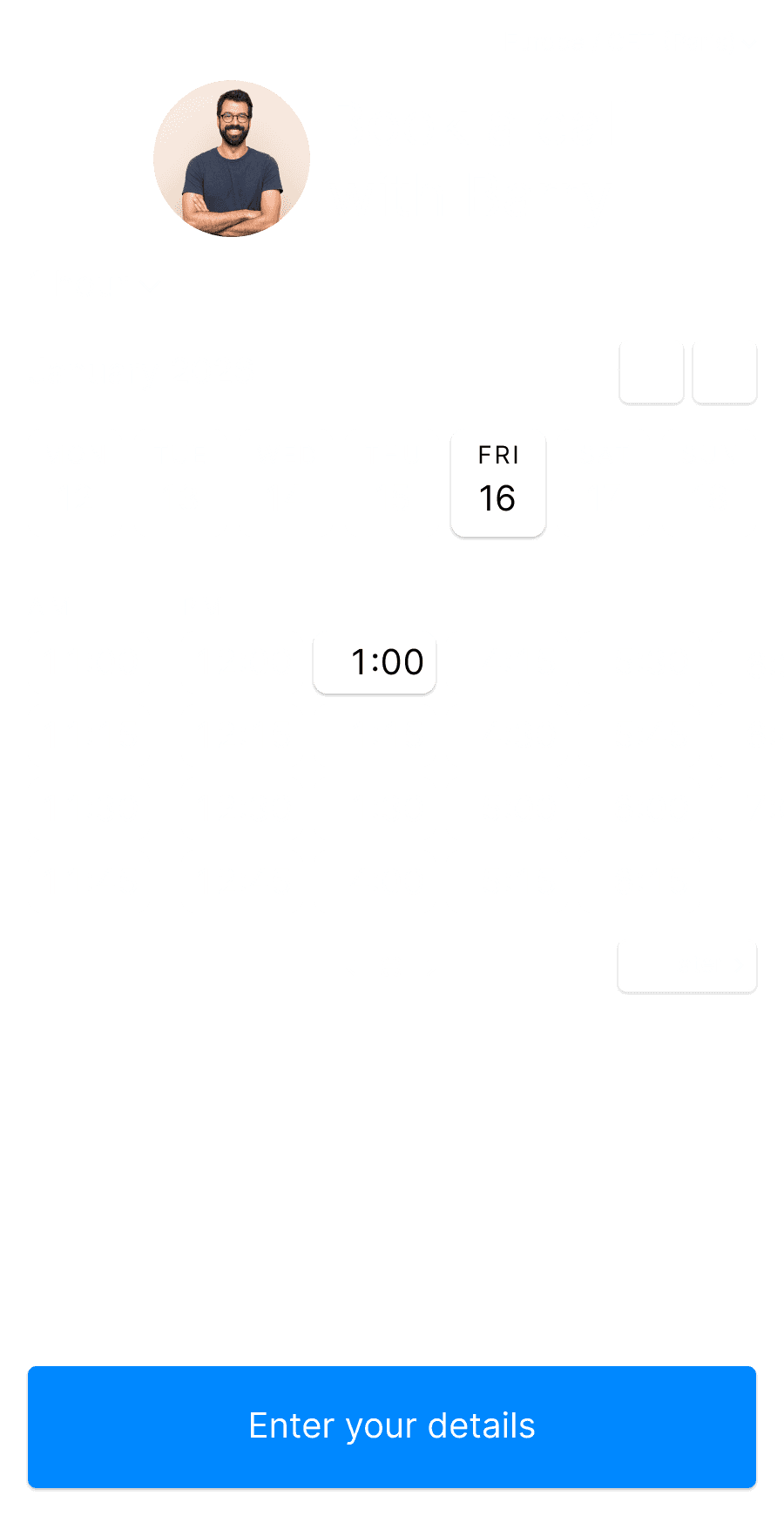 TimeTuna's booking widget