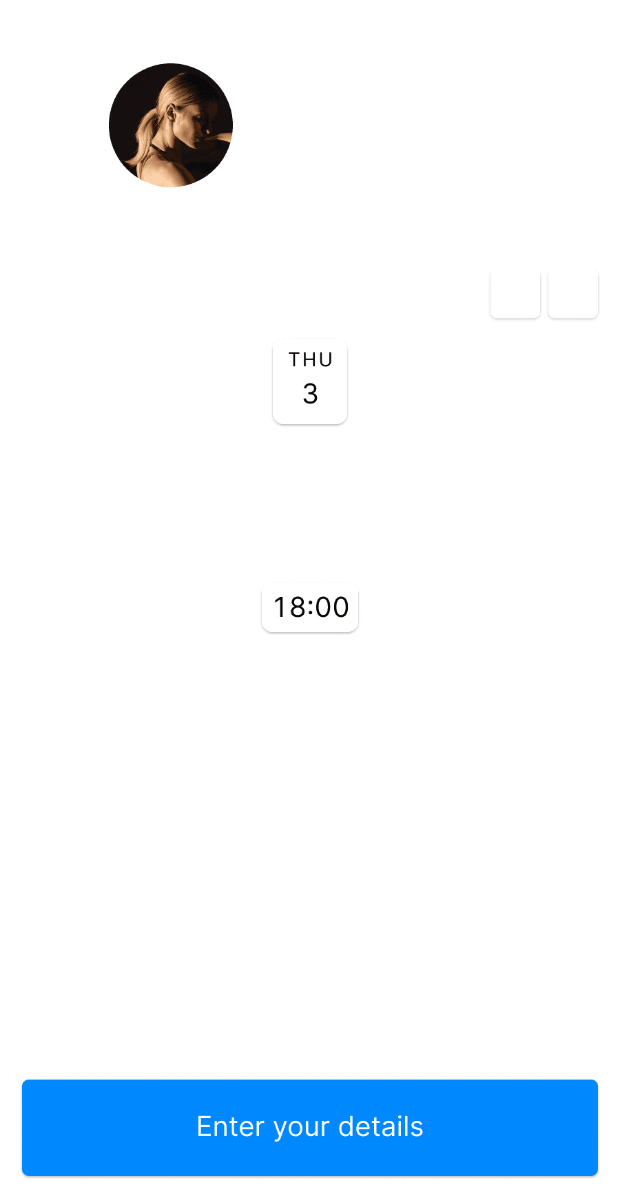 TimeTuna's booking widget